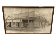 CIRCA 1900'S PRINT OF A PHOTOGRPAH OF COLUMBUS SALOON / COLUMBUS HOUSE ON VIRGINIA ST. RENO, NV