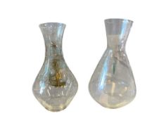 RIEDEL CRYSTAL WINE OR WATER DECANTER AND ONE SPIEGALAU CRYSTAL WINE DECANTER