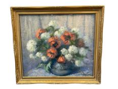 HANS MEYER-KASSEL GERMAN BORN, NEVADA ARTIST ORIGINAL PASTEL FLORAL STILL-LIFE PAINTING