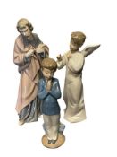 THREE NAO LLADRO FINE PORCELAIN FIGURES HAND MADE IN SPAIN BY LLADRO
