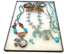 SOUTHWEST STYLE TURQUOISE COLORED JEWELRY AND MORE