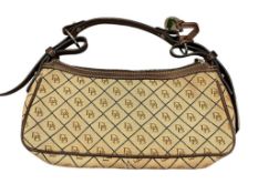 DOONEY & BOURKE SIGNATURE JACQUARD HOBO SHOULDER BAG