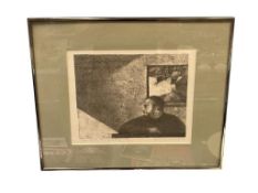 JIM MCCORMICK CHICAGO BORN NEVADA ARTIST / EDUCATOR LIMITED EDITION PRINT COMSTOCK #3 : WAITING