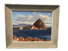 GEORGE CARTER PROLIFIC RENO, NV ARTIST ORIGINAL PAINTING ON CANVAS PYRAMID LAKE THE TUFA FORMATIONS