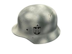 REPRODCUTION WWI / WWI GERMAN STAHLHELM STEEL COMABAT HELMET COAL SCUTTLE SHAPE HELMET