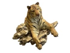 2007 MILL CREEK STUDIOS LIMITED EDITION RESIN TIGER 3D WALL HANGING VANTAGE POINT BY RANDALL READ...
