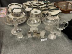 VINTAGE DUNCAN AND MILLER THREE FACES GLASS WARE MADE BY IMPERIAL GLASS CO. CIRCA 1975