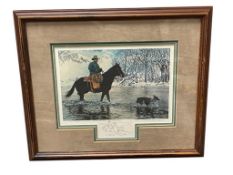 STEVEN SAYLOR NEVADA ARTIST LIMITED EDITION ARTIST PROOF TITLED CROSSIN' THE CARSON NO. 11/25 AP