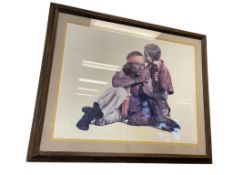 POPO & RUBY LEE MARRIED COUPLE DUO LIMITED EDITION PRINT TITLED GOLDEN MORNING NO. 64/750