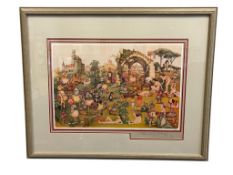 CHARLES BRAGG AMERICAN ARTIST LITHOGRAPH TITLED CAMELOT