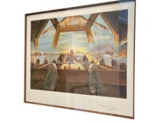 RENOWN ARTIST SALVADOR DALI LIMITED EDITION SIGNED LITHOGRAPH THE SACRAMENT OF THE LAST SUPPER