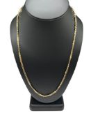 14K YELLOW GOLD FASHION LINK CHAIN NECKLACE