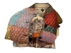 SACRED THREADS PATCHWORK DESIGN QUILTED SWEATERS ALL NEW WITH TAGS SIZE S/M AND L/XL