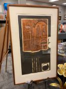J.B THOMPSON COPPER COLLAGRAPH PRINT TITLED CULMINATION NO. 55/100