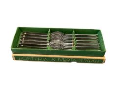 MID-20TH CENTURY POSTERIA KUVERTARTIKLAR SWEDISH CUTLERY LOBSTER FORKS SET OF SIX