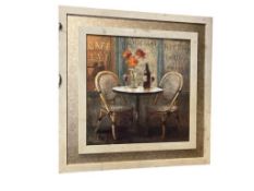 DANHUI NAI CHINESE ARTIST PARISIAN BISTRO PRINT ON BOARD