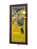 1955 LOWES INCORPORATED VINTAGE MOVIE POSTER THE GLASS SLIPPER WITH LELSIE CARRON MICHAEL WILDING