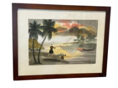 20TH CENTURY ORIGINAL WATERCOLOR ON SILK CHINESE PAINTING