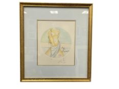 SALVADOR DALI RENOWN SURREALIST ARTIST SIGNED LIMITED EDITION LITHOGRAPH ZODIAC VIRGO NO. 104/300
