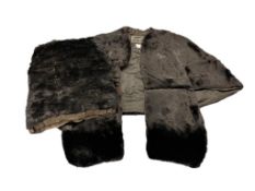 VINTAGE P. CRANDELL FURS BEAVER SHAWL, SCARF, AND HAND MUFFS OMAHA, NEBRASKA