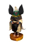 1970 NATIVE AMERICAN KACHINA DOLL CROW MOTHER HAND CRAFTED BY L.L. SCOTT