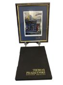 THOMAS PRADZYNSKI 20TH CENTURY POLISH ARTIST LIMITED EDITION PRINT LIBRAIRIE ST. GERMAIN WITH BOOK