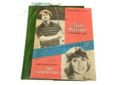 THE MASTERS GOLF BOOK SIGNED BY MANY GOLFERS AND HIDDEN VALLEY GOLF EXHIBITION SIGNED PROGRAM