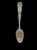ANTIQUE WALLACE & SONS STERLING SILVER MASONIC TEMPLE CHICAGO, ILLINOIS COLLECTIBLE SPOON