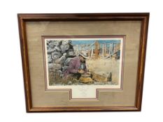 STEVEN SAYLOR NEVADA ARTIST LIMITED EDITION PERSONALIZED ARTIST PROOF TITLED WHISKEY AND BEANS