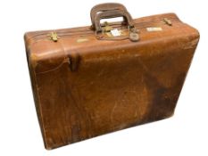 VINTAGE CORBIN SESAME LEATHER LUGGAGE