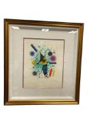 JOAN MIRO SPANISH ARTIST FROM BARCELONA LIMITED EDITION LITHOGRAPH SINGING FISH