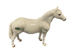 VINTGAE BESWICK ENGLISH POTTERY HAND PAINTED PORCELAIN HORSE FIGURE CONNEMARA PONY MODEL NO. 1641