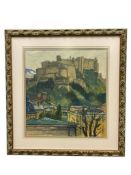 HANNS KOBINGER AUSTRAIN ARTIST ORIGINAL WATERCOLOR ON PAER MIRABELL PALACE