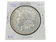 1880-O U.S. MORGAN SILVER DOLLAR AU