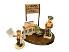 GOEBEL HUMMEL LIMITED EDITION CHECKPOINT CHARLIE AND COMMEMORATIVE EXTRA EXTRA FIGURINE
