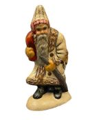1999 VAILLANCOURT FOLK ART CHRISTMAS CHALKWARE HAND PAINTED FIGURINE FATHER CHRISTMAS NO. 378