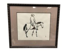 CRAIG SHEPPARD OKLAHOMA-BORN NEVADA ARTIST WESTERN INK DRAWING ON PAPER