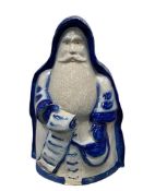 1998 DAVID ELDRETH SALT GLAZE POTTERY FATHER CHRISTMAS HOLIDAY FIGURINE