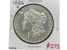 1886-S U.S. MORGAN SILVER DOLLAR