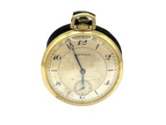 VINTAGE GOTHAM OPEN FACE POCKET WATCH FEATURING SEVEN JEWELS