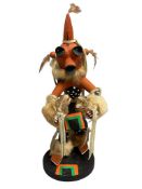BAKABI KACHADA HAND CRAFTED HOPI KACHINA DOLL THE MUDHEAD CLOWN WITH REMOVABLE MASK