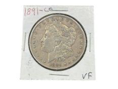 1891-CC U.S. MORGAN SILVER DOLLAR