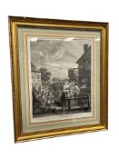 BERNARD BARON / WILLIAM HOGARTH FRENCH PRINT TITLED EVENING