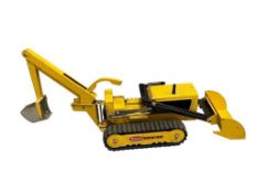 VINTAGE TONKA PRESSED STEEL TRENCHER CONSTRUCTION TOY WITH RUBBER TRACK