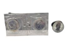 THREE CANADIAN .999 FINE SILVER $5 MAPLE LEAFS