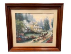 THOMAS KINKADE PAINTER OF LIGHT LIMITED EDITION PRINT SUNDAY AT APPLEHILL NO. 821/950