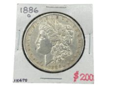 1886-O U.S. MORGAN SILVER DOLLAR