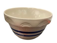 ROBINSON RANSBOTTOM POTTERY STONEWARE LARGE MIXING BOWL NO. 505 ROSEVILLE, OHIO