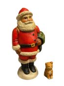 1999 VAILLANCOURT FOLK ART CHRISTMAS CHALKWARE HAND PAINTED FIGURINE SANTA CLAUS NO. 432