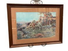 CHARLES RUSSELL (1864-1926) RENOWN AMERICAN WESTERN ARTIST PRINT